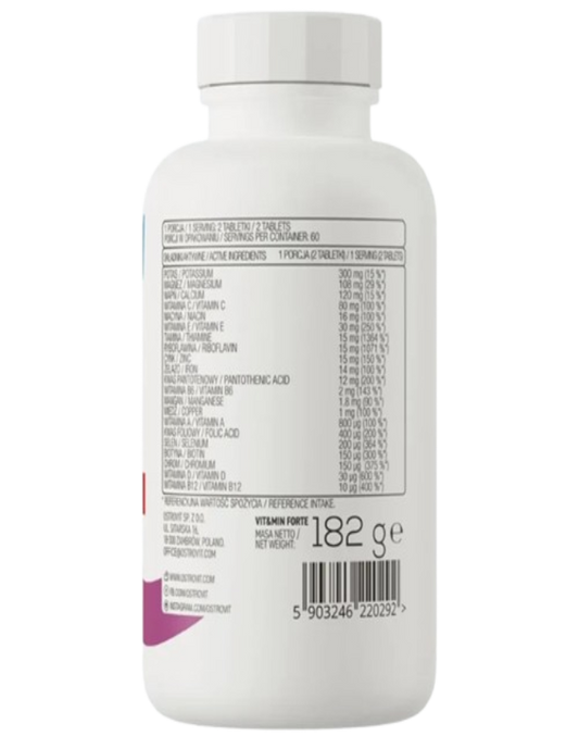 VIT&MIN Forte – 120 Tablets (60 Servicios) | OstroVit