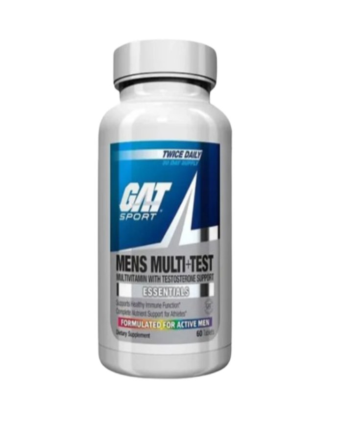 MEN'S MULTI+TEST – Multivitamínico + Soporte de Testosterona (60 Tabs / 30 Servicios)