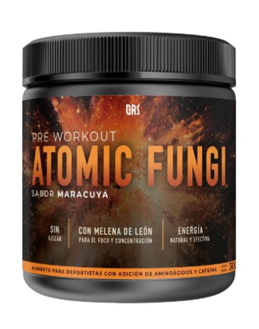 PRE WORKOUT ATOMIC FUNGI SABOR MARACUYÁ 300g